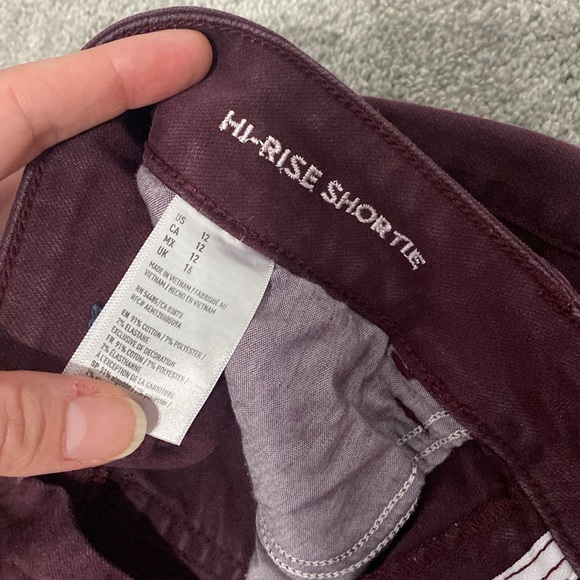 AE Jean shorts. Size 12. Super stretch, high rise shortie. - Picture 4 of 4
